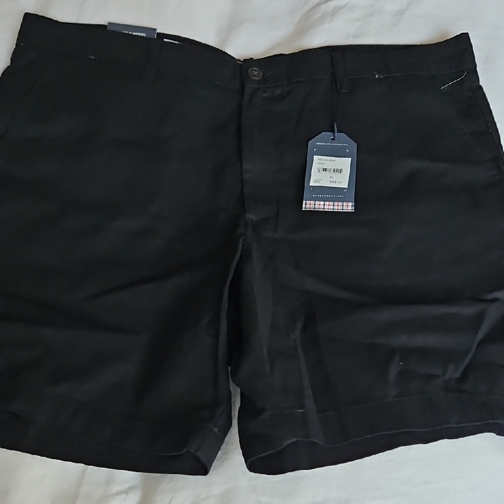 Men's Ben Sherman Black Linen/Cotton Shorts.  Mens 38